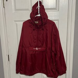🔥🏈 OKLAHOMA OU SOONERS Vintage Windbreaker Thin Rain Jacket - Men Sz XL 🏈🔥